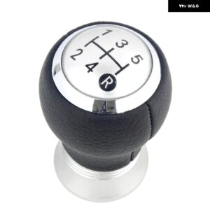 トヨタ YARIS II 2 MK2 2005 - 11 カー スタイリング 5/6速ギアスティック シフト ノブ レベルレザー ブーツ - 5S Sliver Type1