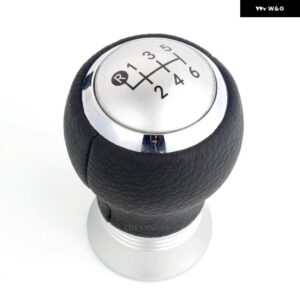 トヨタ YARIS II 2 MK2 2005 - 11 カー スタイリング 5/6速ギアスティック シフト ノブ レベルレザー ブーツ - 6S Sliver Type1