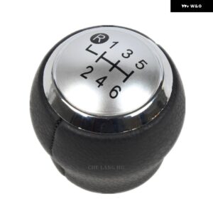 トヨタ YARIS II 2 MK2 2005 - 11 カー スタイリング 5/6速ギアスティック シフト ノブ レベルレザー ブーツ - 6S Sliver Type2