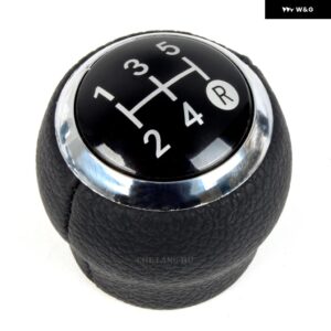 トヨタ YARIS II 2 MK2 2005 - 11 カー スタイリング 5/6速ギアスティック シフト ノブ レベルレザー ブーツ - 5S Black Type2