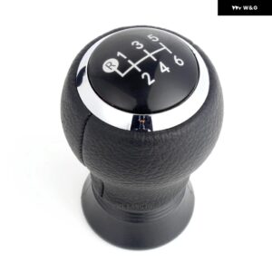 トヨタ YARIS II 2 MK2 2005 - 11 カー スタイリング 5/6速ギアスティック シフト ノブ レベルレザー ブーツ - 6S Black Type1