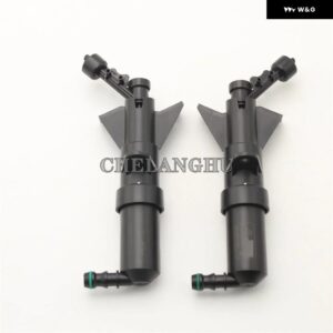 VW パサート CC 2013 - 17 カー スタイリング フロント ヘッドライト ウォッシャースプレーノズル シリンダー ジェットとウォッシャーカバー キャップ - Pair Washer Jet