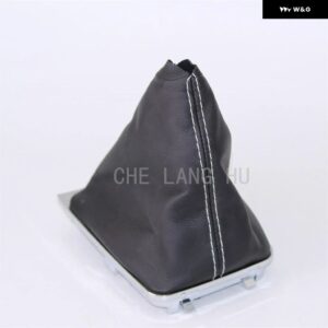 VW ゴルフ 7 A7 MK7 GTI GTD 2013 - 17 カー スタイリング 5速 6速 ギアスティック シフト ノブ ブラックレザー ブーツ 付き - Boot