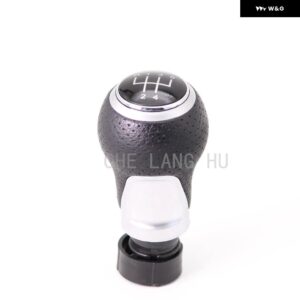 VW ゴルフ 7 A7 MK7 GTI GTD 2013 - 17 カー スタイリング 5速 6速 ギアスティック シフト ノブ ブラックレザー ブーツ 付き - 5 speed