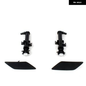 シュコダ オクタビア 2017 2018 2019 カー スタイリング フロント ヘッドライト ウォッシャースプレーノズル シリンダー ジェットとウォッシャーカバー - Whole SET