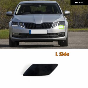 シュコダ オクタビア 2017 2018 2019 カー スタイリング フロント ヘッドライト ウォッシャースプレーノズル シリンダー ジェットとウォッシャーカバー - L Side Cover CUP