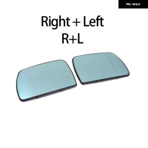 左 右 ドア サイド ヒーター付き ウィングミラー ガラス バックミラー バックミラー プレート BMW X5 E53 1999 - 06 - Right and Left