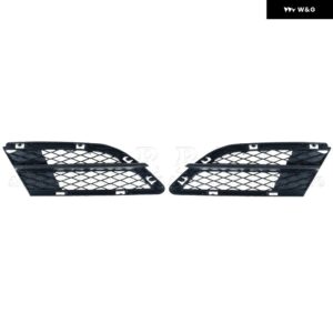 カーアクセサリー フロント バンパー アンダー フォグランプ グリル メッシュ 51117198901 51117198902 BMW E90 E91 2009 - 12 - Honeycomb-1Pair