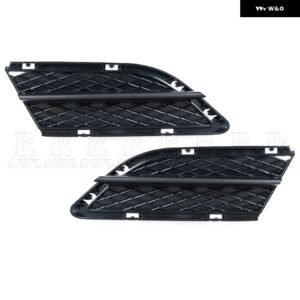 カーアクセサリー フロント バンパー アンダー フォグランプ グリル メッシュ 51117198901 51117198902 BMW E90 E91 2009 - 12 - No holes-1Pair