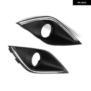 1/2個 フロント バンパー フォグランプ カバー 三菱 アウトランダー 2016-2021 - 1 Pair