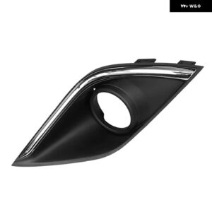 1/2個 フロント バンパー フォグランプ カバー 三菱 アウトランダー 2016-2021 - right