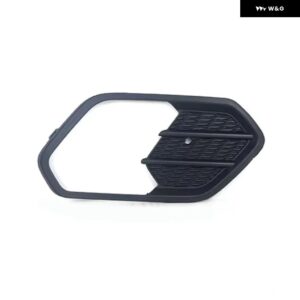 車用フロント バンパー フォグランプ フレーム グリル カバー フォード エスケープクーガ 2017 2018 2019 クロームフロント フォグランプ トリム カバー - Dumb black 1 Right