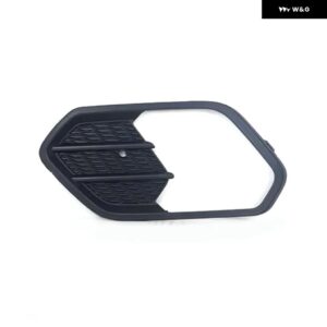 車用フロント バンパー フォグランプ フレーム グリル カバー フォード エスケープクーガ 2017 2018 2019 クロームフロント フォグランプ トリム カバー - Dumb black 1 Left