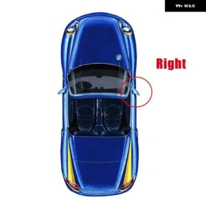 テスラ モデル3 2017-2023 サイドミラー シェル アンダーベース ドアウィング バックミラー アンダー ホルダー ベースカバー ブラック 左右 - Right For 2017-2020