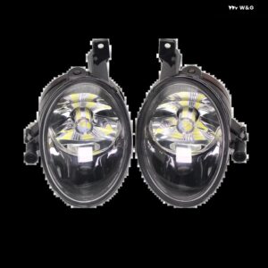 LEDカーライト VW ゴルフ 6 A6 MK6 2009 - 13 カー スタイリング フロント フォグライト ランプ LED 電球 + グリル ワイヤー付き - pair fog lamp