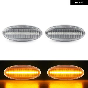 日産 キューブ エヴァリア リーフ マイクラ ノート NP300 NV200 キャシュカイ X-TRAIL ジューク ルノー コレオス LED サイドマーカーランプ フェンダーライ - Clear Normal Amber