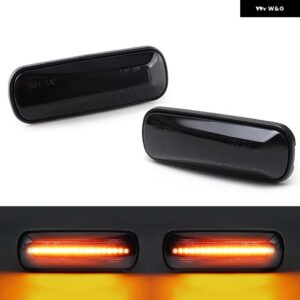 ホンダ レジェンド HRV CRV アコード アヴァンシア シビック ドマーニ インスパイア インテグラ オルティア パートナー LED サイドマーカーランプ フェンダ - Smoked Normal Amber