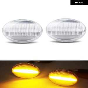 ベンツ スマート W450/W452 A クラス W168 シタン W415 ヴィト W639/W447 LED サイドマーカーランプ フェンダー ウィンカー 2個 - Clear Normal Amber