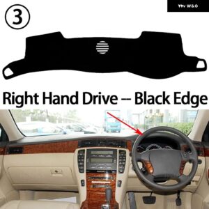 トヨタ クラウン S180 2003 04 05 06 07 2008 滑り止めマット ダッシュボード カバー パッド サンシェード ダッシュマット カーペット カーアクセサリー - Right Hand Black