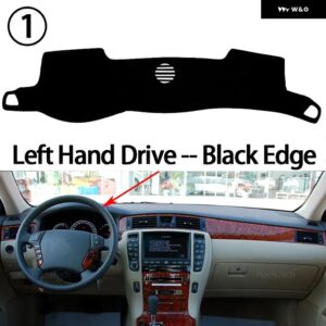トヨタ クラウン S180 2003 04 05 06 07 2008 滑り止めマット ダッシュボード カバー パッド サンシェード ダッシュマット カーペット カーアクセサリー - Left Hand Black