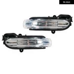 車用フロント マーカーライト ドアウィング バックミラー メルセデス ベンツ W203 4ドア 2004 2005-2007 ウィンカー インジケーター サイドランプ - Left and Right