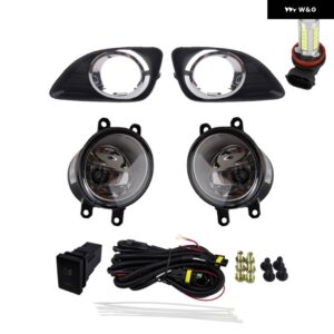 フォグランプ LED フォグランプ ヘッドライト フォグランプ クローム フォグランプ カバー グリル ベゼル スイッチ トヨタ カムリ XV40 2010 2011 車 - 1 set LED