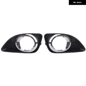 フォグランプ LED フォグランプ ヘッドライト フォグランプ クローム フォグランプ カバー グリル ベゼル スイッチ トヨタ カムリ XV40 2010 2011 車 - 2 pcs Chrome Covers