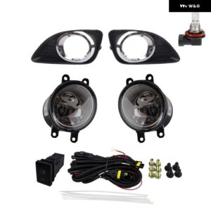 フォグランプ LED フォグランプ ヘッドライト フォグランプ クローム フォグランプ カバー グリル ベゼル スイッチ トヨタ カムリ XV40 2010 2011 車 - 1 set Halogen