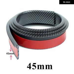 1.5M 汎用 カーフェンダーフレア ゴムホイールアイブロウ ステッカー 防止 トリム シールストリップ アーチ マッドガード - Carbon fiber 45mm