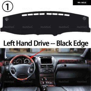 レクサス LS430 2002 - 05 車 ダッシュボード カバー 光を避ける パッド 計器プラットフォームカバー マット カーペットアクセサリー - Left Hand Black