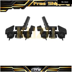 フロント バンパー ヘッドライト ウォッシャー スプレーノズル ジェットカバー キャップ 61674290867 61674290868 BMW 3シリーズ E46 M3 323I 325I 330I - Left and Right