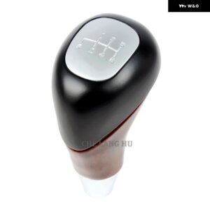 メルセデス ベンツ W210 W220 W163 W202 W140 カー スタイリング 5/6速 ギア シフト スティックノブ レバー ハンドルボール - 6S Black And Wood