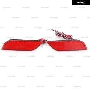 ブレーキライト カーアクセサリー 2個 LED リア バンパー ライト テール リフレクター ストップブレーキ ランプ スバル インプレッサ XV WRX LEVORG - Red Shell