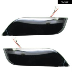 ブレーキライト カーアクセサリー 2個 LED リア バンパー ライト テール リフレクター ストップブレーキ ランプ スバル インプレッサ XV WRX LEVORG - Black Shell