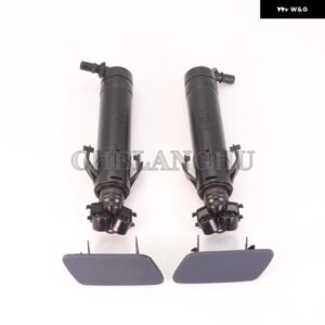 2個 左右 VW パサート B7 ヴァリアント ワゴン 2011 - 15 ヘッドライト ウォッシャー スプレー ノズル シリンダー ジェット キャップ - Washer Jet and Cap