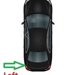 2個 レッド リア バンパー リフレクター テールライト バー ブレーキ パーキング ハザード VW ポロ セダン 2016 - 20 - 1pc Left Side