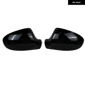ブラックリアミラー カバー フォルクスワーゲン VW パサート B5 セダン コンビ ワゴン 2003 2004 2005 ドアウィングミラー ハウジング ケース - Left and Right