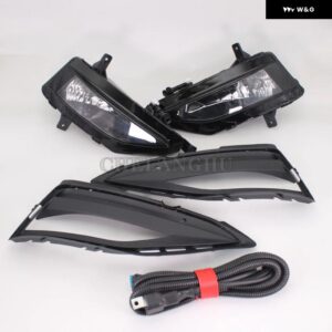 VW JETTA MK7 2019 2020 カー スタイリング フロント フォグランプ フォグランプ 電球 と グリル 付き - Whole SET