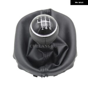 フォルクスワーゲン VW キャディ 2011 - 15 カー スタイリング 5/6速 ギア シフト スティックノブ レザー ブーツ - 6 speed