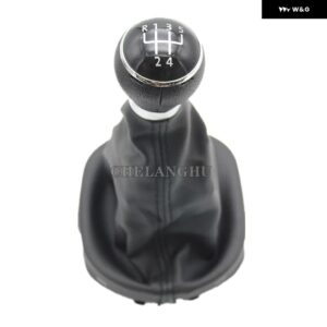 フォルクスワーゲン VW キャディ 2011 - 15 カー スタイリング 5/6速 ギア シフト スティックノブ レザー ブーツ - 5 speed