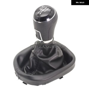 フォルクスワーゲン VW キャディ 2011 - 15 カー スタイリング 5/6速 ギア シフト スティックノブ レザー ブーツ - 5 Speed2