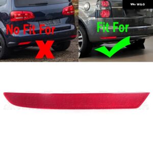 リア バンパー ブレーキライト リフレクター ランプ フォルクスワーゲン VW トゥーラン 2011 - 15 フォグランプ ハザード灯 装飾 ライト - Only 1 Left