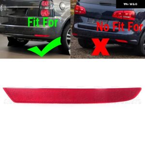 リア バンパー ブレーキライト リフレクター ランプ フォルクスワーゲン VW トゥーラン 2011 - 15 フォグランプ ハザード灯 装飾 ライト - Only 1 Right