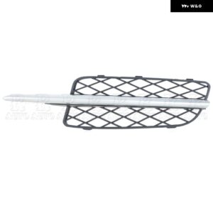フロント バンパー グリル ロア グリル カバー ハニカム カー カスタム 51117159593 51117159594 BMW X5 E70 2008 2009 2010 - Silver-Left