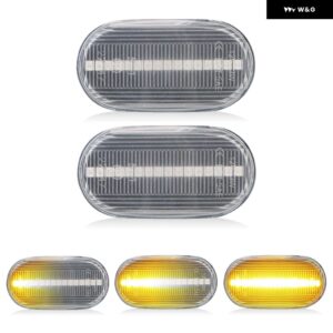 スズキ ジムニー JB64W JB74W JB23W ラパン キャリイ マツダ AZ スピアーノ スクラム シボレー クルーズ LED サイドマーカーランプ フェンダー ウィンカー - Clear Dynamic Amber
