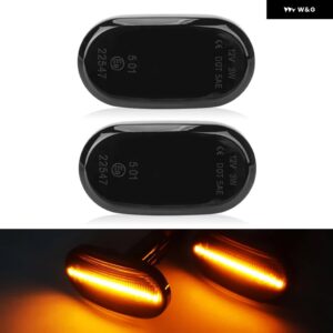 スズキ ジムニー JB64W JB74W JB23W ラパン キャリイ マツダ AZ スピアーノ スクラム シボレー クルーズ LED サイドマーカーランプ フェンダー ウィンカー - Smoked Normal Amber