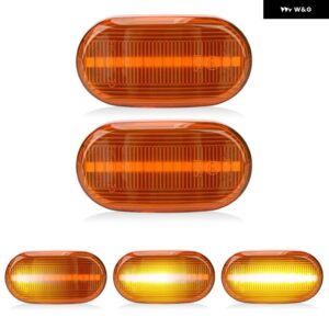 スズキ ジムニー JB64W JB74W JB23W ラパン キャリイ マツダ AZ スピアーノ スクラム シボレー クルーズ LED サイドマーカーランプ フェンダー ウィンカー - Yellow Dynamic Amber