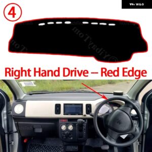 抗スリップマット ダッシュボード カバー パッド サンシェード ダッシュマットカーペットカーアクセサリー マツダ キャロル 2019 - 22 - Right Hand Red Edge