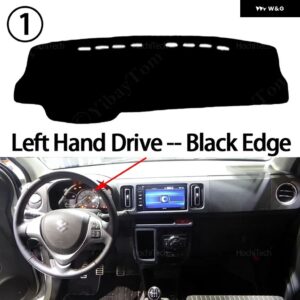 抗スリップマット ダッシュボード カバー パッド サンシェード ダッシュマットカーペットカーアクセサリー マツダ キャロル 2019 - 22 - Left Hand Black