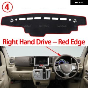 自動車 ダッシュボード カバー ダッシュマットボード パッド カーペット ダッシュマット UVカットマット スズキ エブリィ マイクロバン DA17V DA17W - Right Hand Red Edge